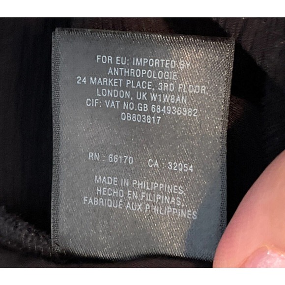 ANTHROPOLOGY Women’s 2 Black Gauze Jumpsuit Romper Crop - Picture 8 of 9